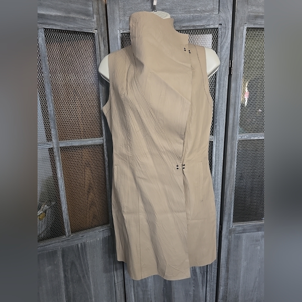 My Tribe Tan Sleeveless Poncho